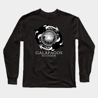 Orca Killer Whales Ecuador Galápagos Long Sleeve T-Shirt